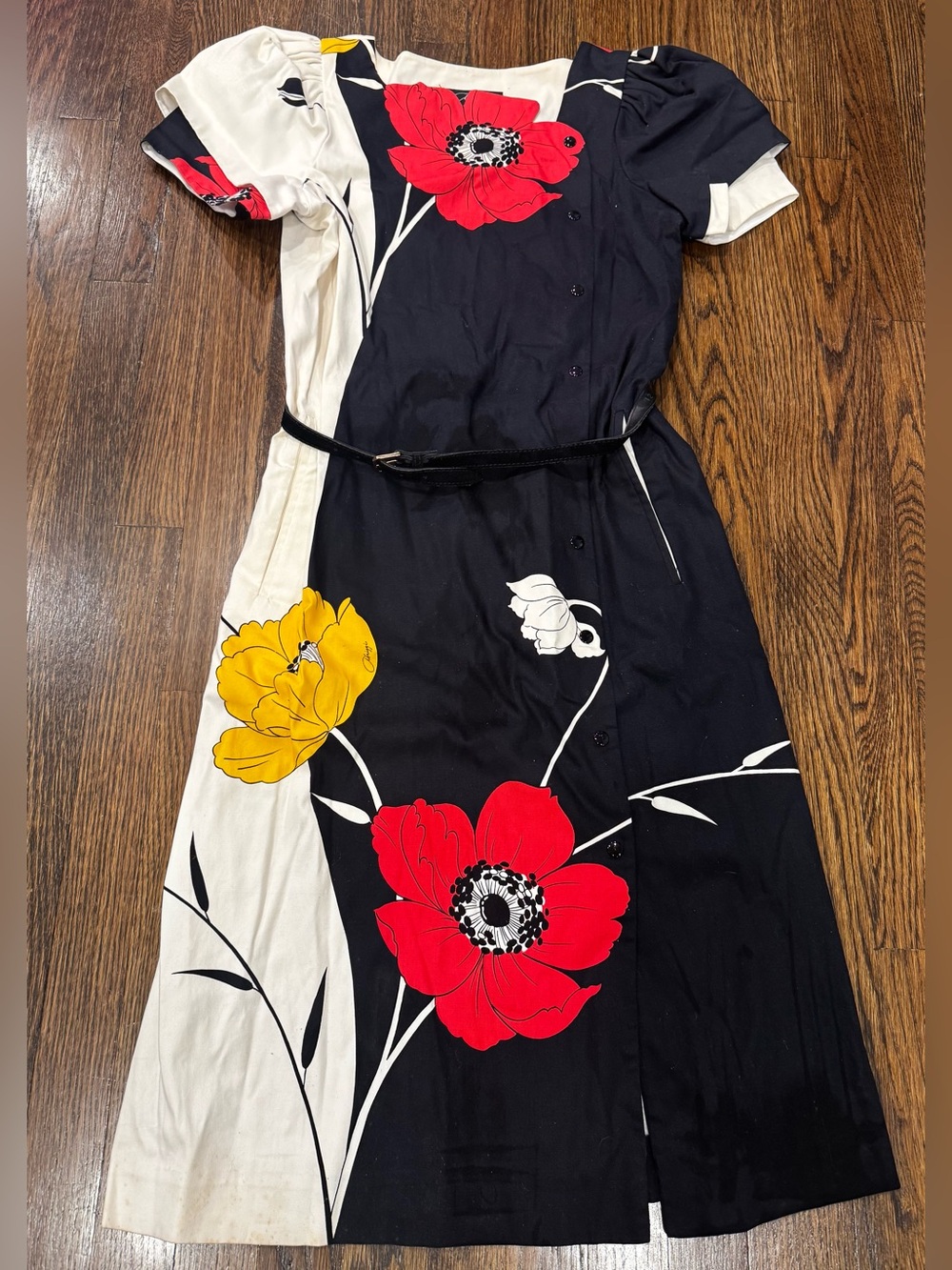 1980s Abrizzi For Saks Vintage Dress EXTREME CHIC Size 12 - Picture 2 of 7